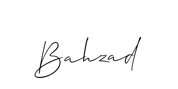 The best way (Allison_Script) to make a short signature is to pick only two or three words in your name. The name Bahzad include a total of six letters. For converting this name. Bahzad signature style 2 images and pictures png