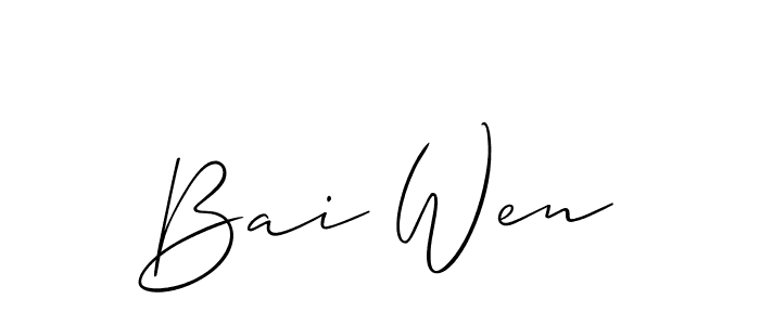 Check out images of Autograph of Bai Wen name. Actor Bai Wen Signature Style. Allison_Script is a professional sign style online. Bai Wen signature style 2 images and pictures png