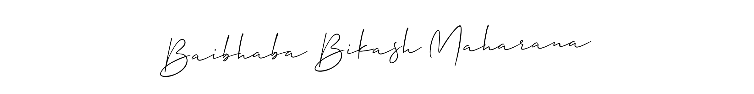 Design your own signature with our free online signature maker. With this signature software, you can create a handwritten (Allison_Script) signature for name Baibhaba Bikash Maharana. Baibhaba Bikash Maharana signature style 2 images and pictures png