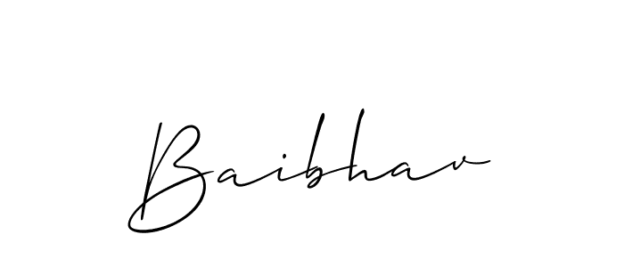 The best way (Allison_Script) to make a short signature is to pick only two or three words in your name. The name Baibhav include a total of six letters. For converting this name. Baibhav signature style 2 images and pictures png