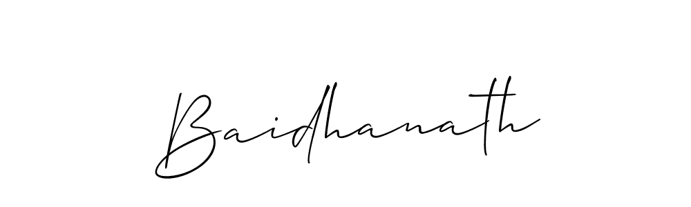 You should practise on your own different ways (Allison_Script) to write your name (Baidhanath) in signature. don't let someone else do it for you. Baidhanath signature style 2 images and pictures png
