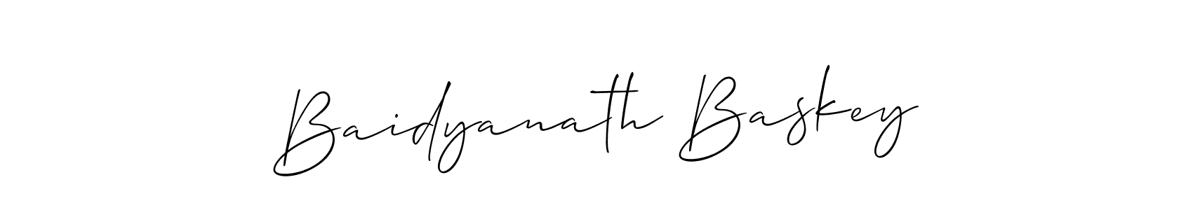 Baidyanath Baskey stylish signature style. Best Handwritten Sign (Allison_Script) for my name. Handwritten Signature Collection Ideas for my name Baidyanath Baskey. Baidyanath Baskey signature style 2 images and pictures png