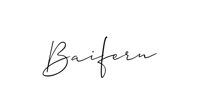 Make a beautiful signature design for name Baifern. With this signature (Allison_Script) style, you can create a handwritten signature for free. Baifern signature style 2 images and pictures png