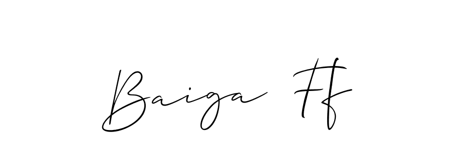 Once you've used our free online signature maker to create your best signature Allison_Script style, it's time to enjoy all of the benefits that Baiga  Ff name signing documents. Baiga  Ff signature style 2 images and pictures png