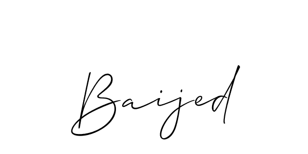 You should practise on your own different ways (Allison_Script) to write your name (Baijed) in signature. don't let someone else do it for you. Baijed signature style 2 images and pictures png