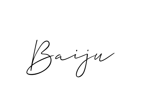 Make a beautiful signature design for name Baiju. With this signature (Allison_Script) style, you can create a handwritten signature for free. Baiju signature style 2 images and pictures png