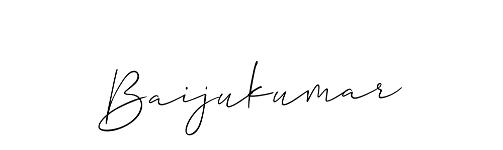 Baijukumar stylish signature style. Best Handwritten Sign (Allison_Script) for my name. Handwritten Signature Collection Ideas for my name Baijukumar. Baijukumar signature style 2 images and pictures png