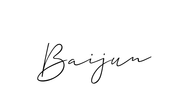 Baijun stylish signature style. Best Handwritten Sign (Allison_Script) for my name. Handwritten Signature Collection Ideas for my name Baijun. Baijun signature style 2 images and pictures png