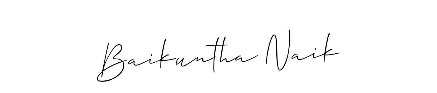 You can use this online signature creator to create a handwritten signature for the name Baikuntha Naik. This is the best online autograph maker. Baikuntha Naik signature style 2 images and pictures png