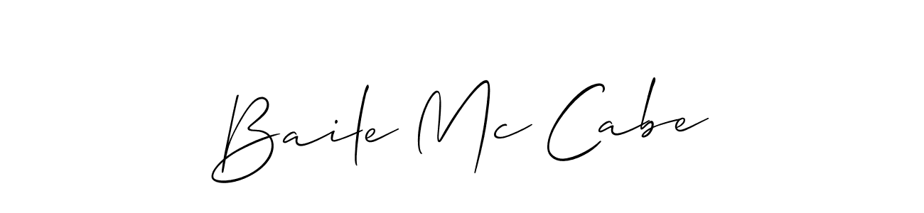 Also we have Baile Mc Cabe name is the best signature style. Create professional handwritten signature collection using Allison_Script autograph style. Baile Mc Cabe signature style 2 images and pictures png