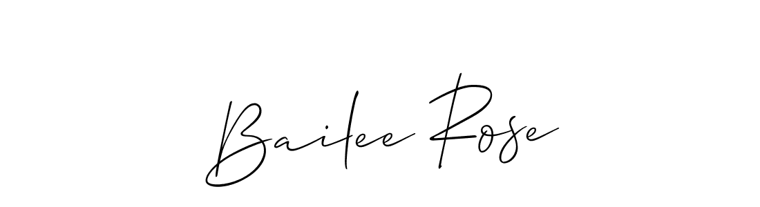 Use a signature maker to create a handwritten signature online. With this signature software, you can design (Allison_Script) your own signature for name Bailee Rose. Bailee Rose signature style 2 images and pictures png
