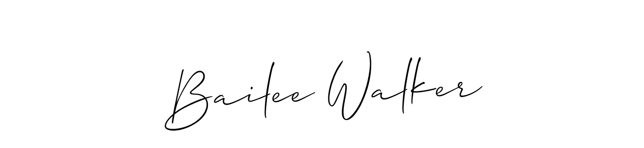 The best way (Allison_Script) to make a short signature is to pick only two or three words in your name. The name Bailee Walker include a total of six letters. For converting this name. Bailee Walker signature style 2 images and pictures png