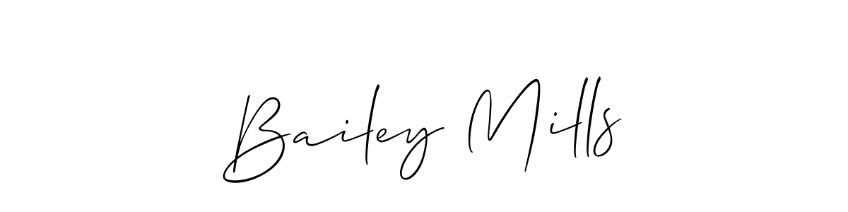 Make a short Bailey Mills signature style. Manage your documents anywhere anytime using Allison_Script. Create and add eSignatures, submit forms, share and send files easily. Bailey Mills signature style 2 images and pictures png