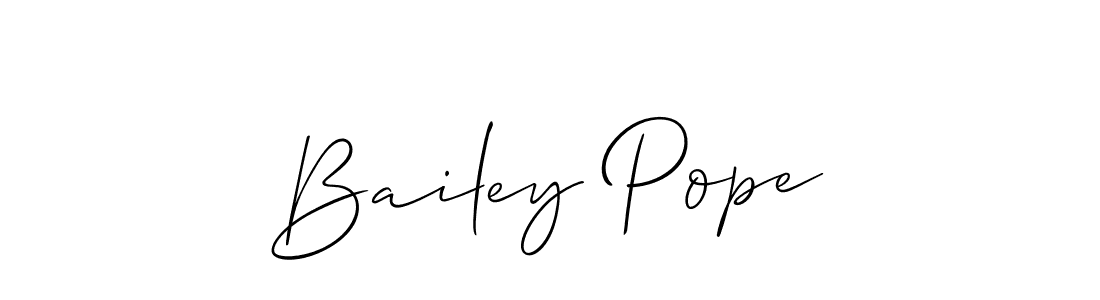 Make a beautiful signature design for name Bailey Pope. With this signature (Allison_Script) style, you can create a handwritten signature for free. Bailey Pope signature style 2 images and pictures png