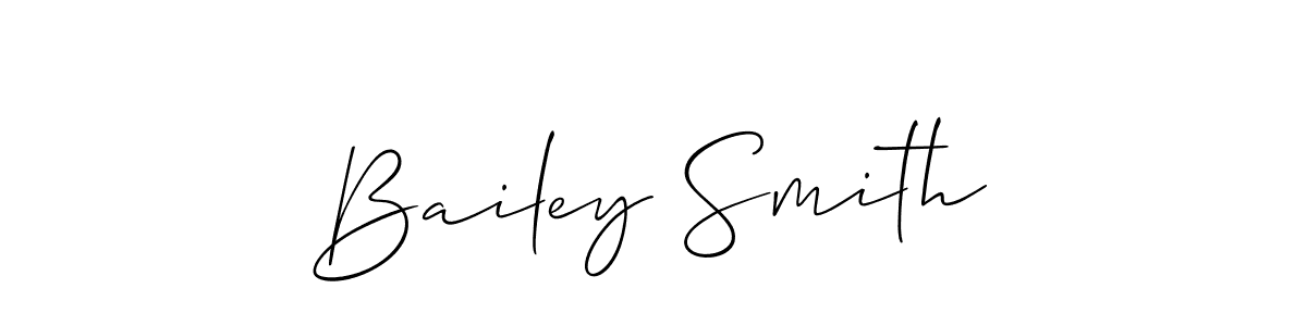 How to make Bailey Smith name signature. Use Allison_Script style for creating short signs online. This is the latest handwritten sign. Bailey Smith signature style 2 images and pictures png