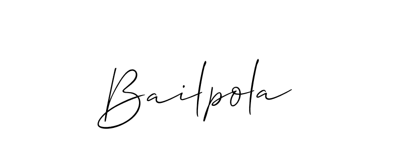 Also You can easily find your signature by using the search form. We will create Bailpola name handwritten signature images for you free of cost using Allison_Script sign style. Bailpola signature style 2 images and pictures png