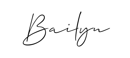 It looks like you need a new signature style for name Bailyn. Design unique handwritten (Allison_Script) signature with our free signature maker in just a few clicks. Bailyn signature style 2 images and pictures png