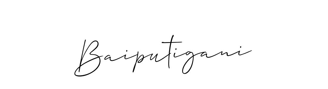 How to make Baiputigani signature? Allison_Script is a professional autograph style. Create handwritten signature for Baiputigani name. Baiputigani signature style 2 images and pictures png