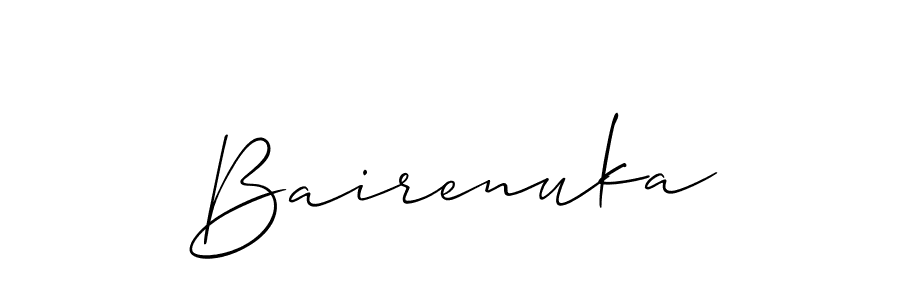 You can use this online signature creator to create a handwritten signature for the name Bairenuka. This is the best online autograph maker. Bairenuka signature style 2 images and pictures png
