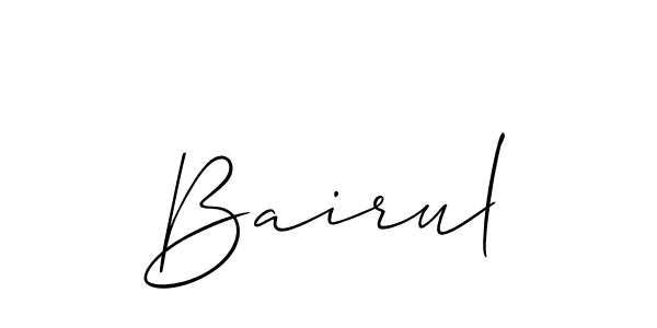 if you are searching for the best signature style for your name Bairul. so please give up your signature search. here we have designed multiple signature styles  using Allison_Script. Bairul signature style 2 images and pictures png