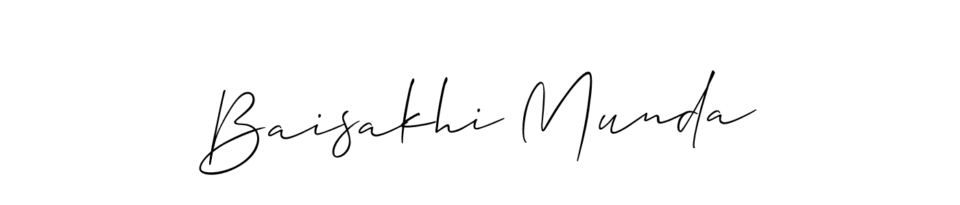 You should practise on your own different ways (Allison_Script) to write your name (Baisakhi Munda) in signature. don't let someone else do it for you. Baisakhi Munda signature style 2 images and pictures png