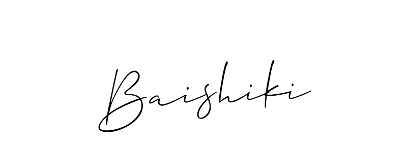 Once you've used our free online signature maker to create your best signature Allison_Script style, it's time to enjoy all of the benefits that Baishiki name signing documents. Baishiki signature style 2 images and pictures png