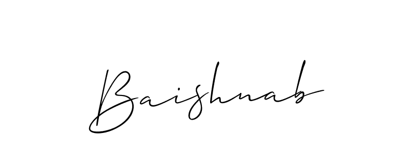 How to Draw Baishnab signature style? Allison_Script is a latest design signature styles for name Baishnab. Baishnab signature style 2 images and pictures png