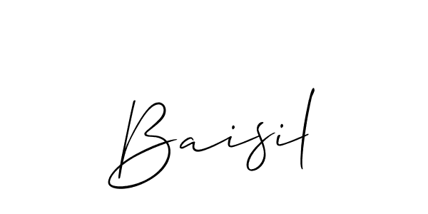 Make a beautiful signature design for name Baisil. With this signature (Allison_Script) style, you can create a handwritten signature for free. Baisil signature style 2 images and pictures png