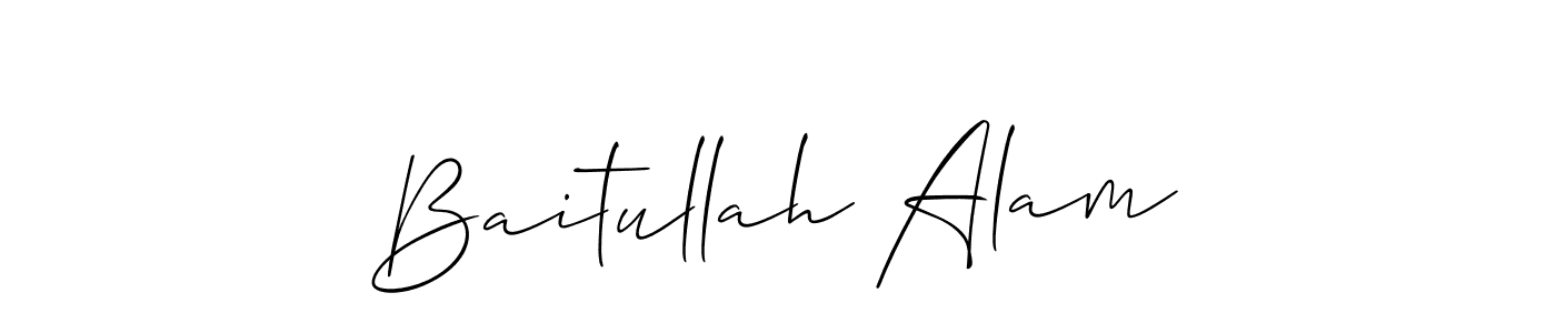 Check out images of Autograph of Baitullah Alam name. Actor Baitullah Alam Signature Style. Allison_Script is a professional sign style online. Baitullah Alam signature style 2 images and pictures png