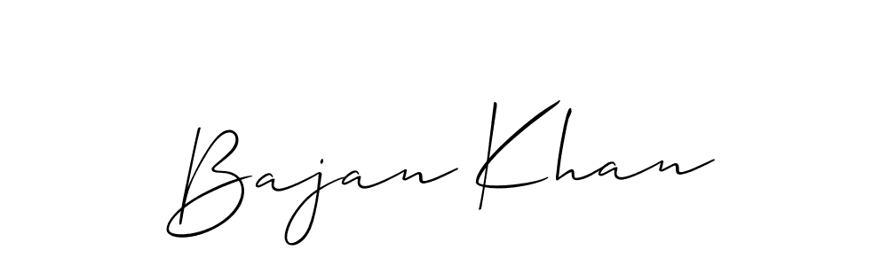 if you are searching for the best signature style for your name Bajan Khan. so please give up your signature search. here we have designed multiple signature styles  using Allison_Script. Bajan Khan signature style 2 images and pictures png