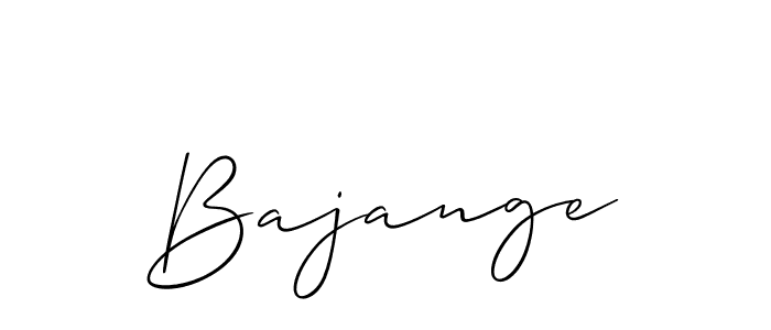 Allison_Script is a professional signature style that is perfect for those who want to add a touch of class to their signature. It is also a great choice for those who want to make their signature more unique. Get Bajange name to fancy signature for free. Bajange signature style 2 images and pictures png