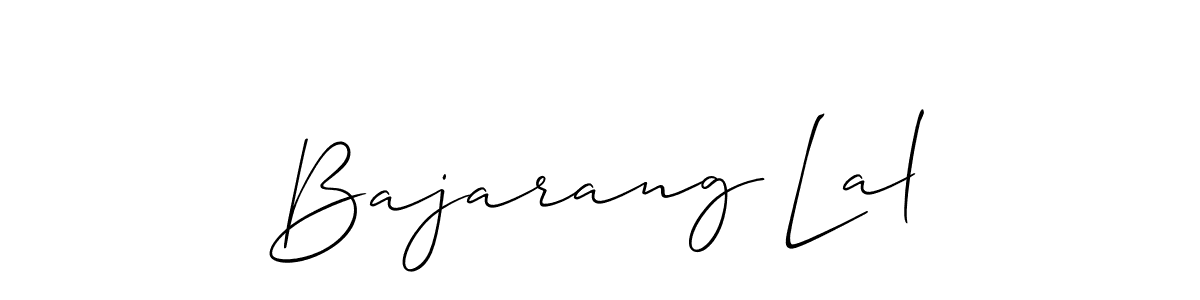 Design your own signature with our free online signature maker. With this signature software, you can create a handwritten (Allison_Script) signature for name Bajarang Lal. Bajarang Lal signature style 2 images and pictures png