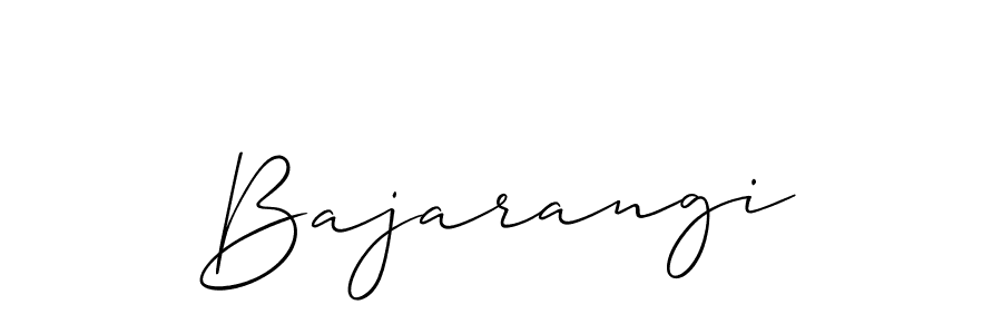 Also we have Bajarangi name is the best signature style. Create professional handwritten signature collection using Allison_Script autograph style. Bajarangi signature style 2 images and pictures png