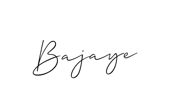 Similarly Allison_Script is the best handwritten signature design. Signature creator online .You can use it as an online autograph creator for name Bajaye. Bajaye signature style 2 images and pictures png