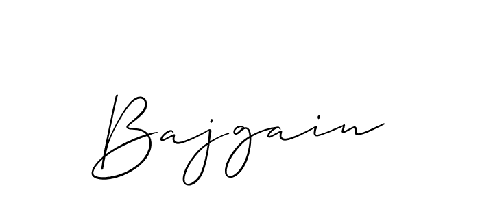 Best and Professional Signature Style for Bajgain. Allison_Script Best Signature Style Collection. Bajgain signature style 2 images and pictures png