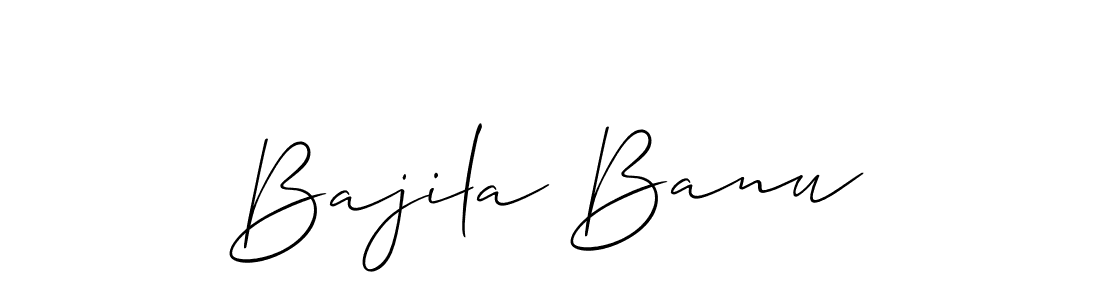 It looks lik you need a new signature style for name Bajila Banu. Design unique handwritten (Allison_Script) signature with our free signature maker in just a few clicks. Bajila Banu signature style 2 images and pictures png