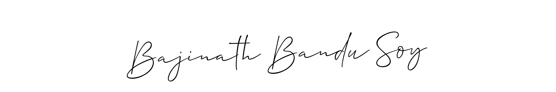 How to Draw Bajinath Bandu Soy signature style? Allison_Script is a latest design signature styles for name Bajinath Bandu Soy. Bajinath Bandu Soy signature style 2 images and pictures png