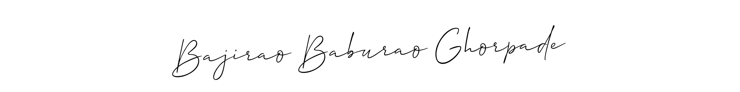 Also You can easily find your signature by using the search form. We will create Bajirao Baburao Ghorpade name handwritten signature images for you free of cost using Allison_Script sign style. Bajirao Baburao Ghorpade signature style 2 images and pictures png