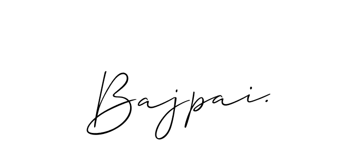 Similarly Allison_Script is the best handwritten signature design. Signature creator online .You can use it as an online autograph creator for name Bajpai.. Bajpai. signature style 2 images and pictures png