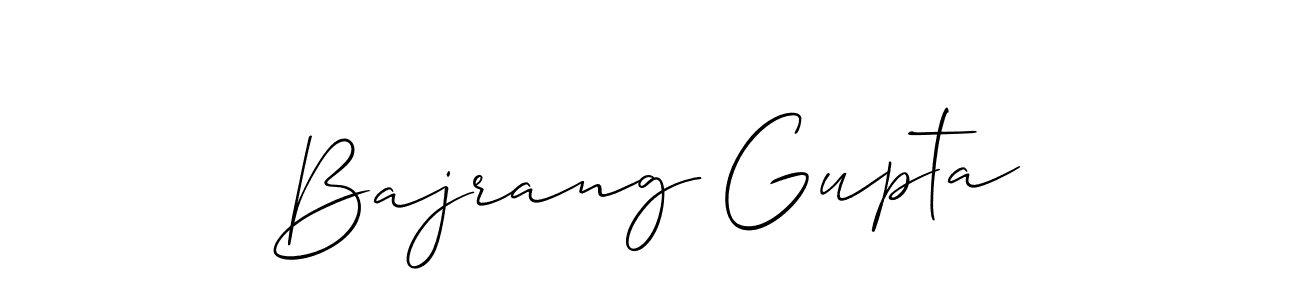 if you are searching for the best signature style for your name Bajrang Gupta. so please give up your signature search. here we have designed multiple signature styles  using Allison_Script. Bajrang Gupta signature style 2 images and pictures png