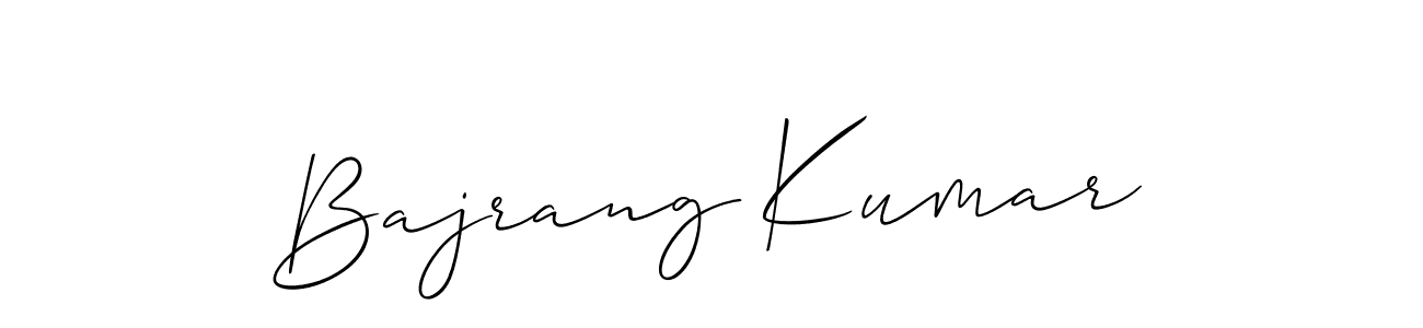 Also we have Bajrang Kumar name is the best signature style. Create professional handwritten signature collection using Allison_Script autograph style. Bajrang Kumar signature style 2 images and pictures png