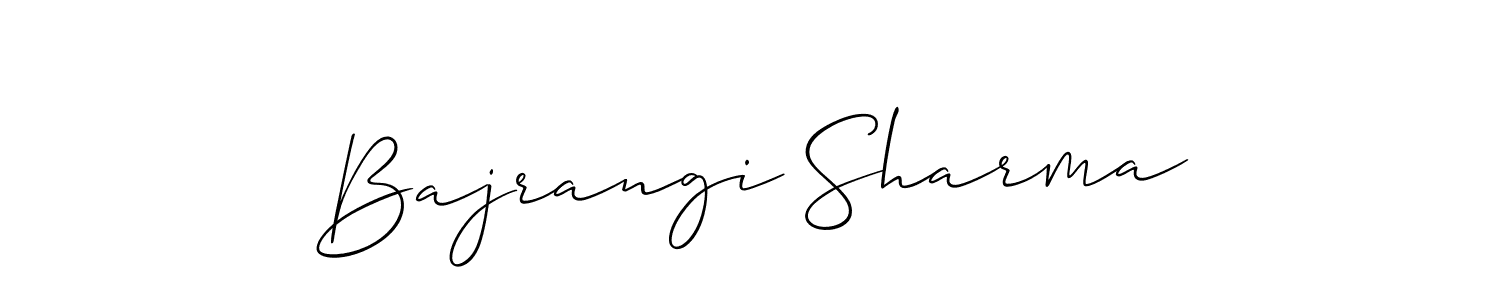 Once you've used our free online signature maker to create your best signature Allison_Script style, it's time to enjoy all of the benefits that Bajrangi Sharma name signing documents. Bajrangi Sharma signature style 2 images and pictures png
