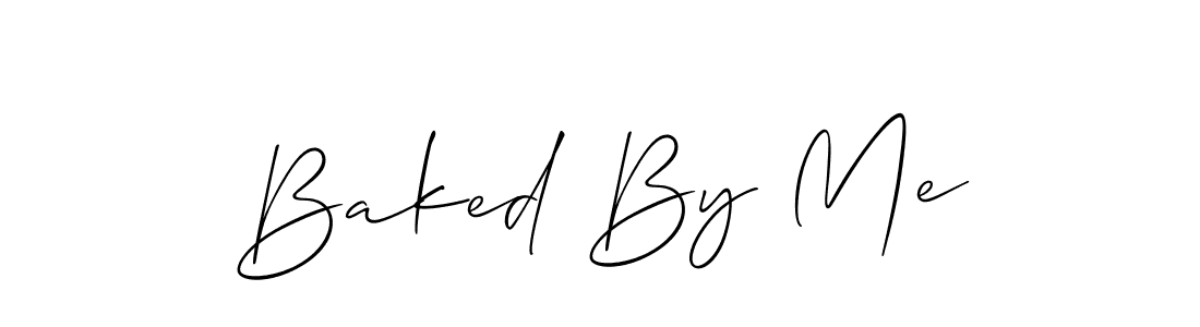 How to make Baked By Me signature? Allison_Script is a professional autograph style. Create handwritten signature for Baked By Me name. Baked By Me signature style 2 images and pictures png
