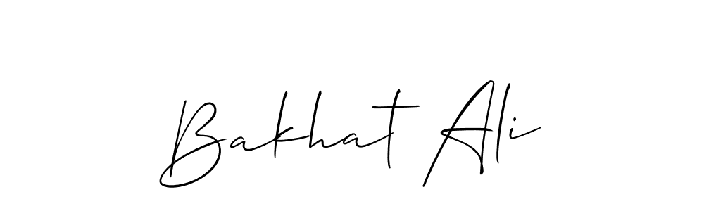 Also we have Bakhat Ali name is the best signature style. Create professional handwritten signature collection using Allison_Script autograph style. Bakhat Ali signature style 2 images and pictures png