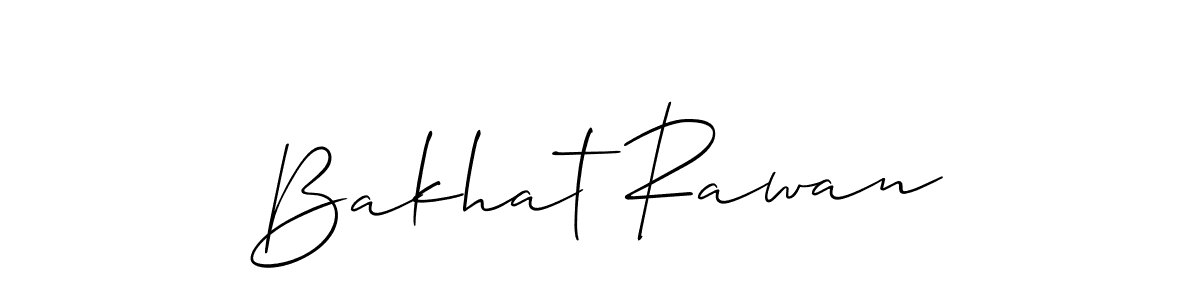 Design your own signature with our free online signature maker. With this signature software, you can create a handwritten (Allison_Script) signature for name Bakhat Rawan. Bakhat Rawan signature style 2 images and pictures png