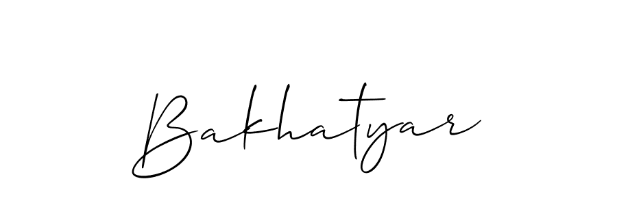 How to make Bakhatyar name signature. Use Allison_Script style for creating short signs online. This is the latest handwritten sign. Bakhatyar signature style 2 images and pictures png