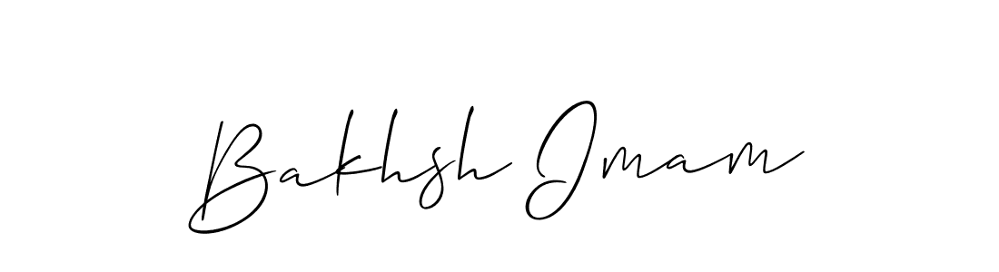 It looks lik you need a new signature style for name Bakhsh Imam. Design unique handwritten (Allison_Script) signature with our free signature maker in just a few clicks. Bakhsh Imam signature style 2 images and pictures png