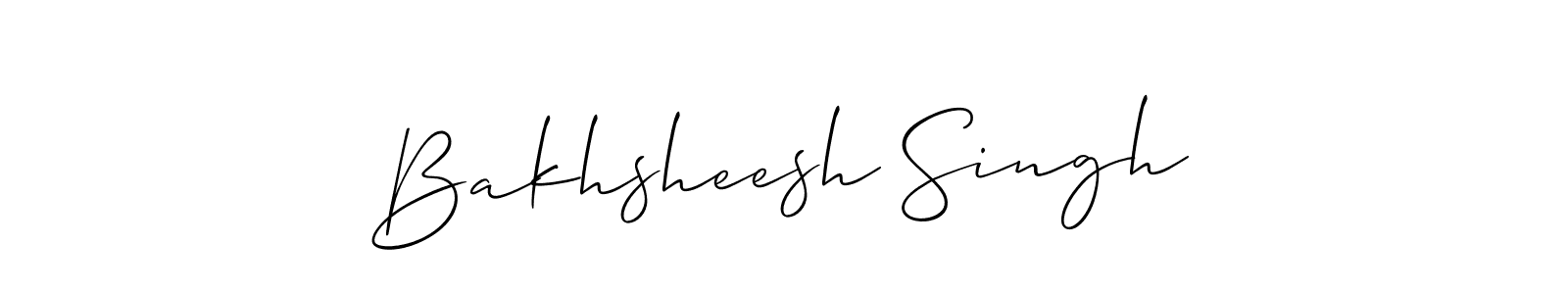 if you are searching for the best signature style for your name Bakhsheesh Singh. so please give up your signature search. here we have designed multiple signature styles  using Allison_Script. Bakhsheesh Singh signature style 2 images and pictures png