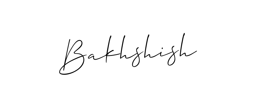 How to make Bakhshish name signature. Use Allison_Script style for creating short signs online. This is the latest handwritten sign. Bakhshish signature style 2 images and pictures png