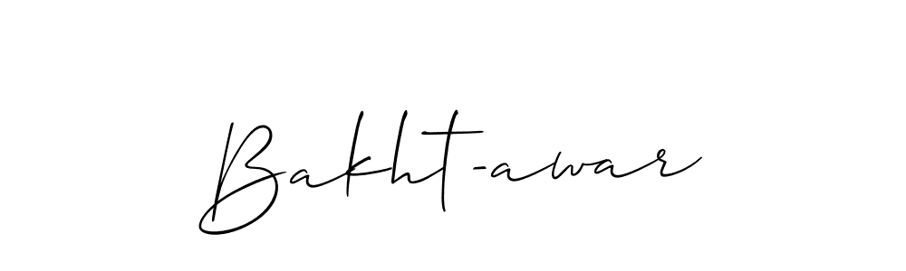 How to Draw Bakht-awar signature style? Allison_Script is a latest design signature styles for name Bakht-awar. Bakht-awar signature style 2 images and pictures png